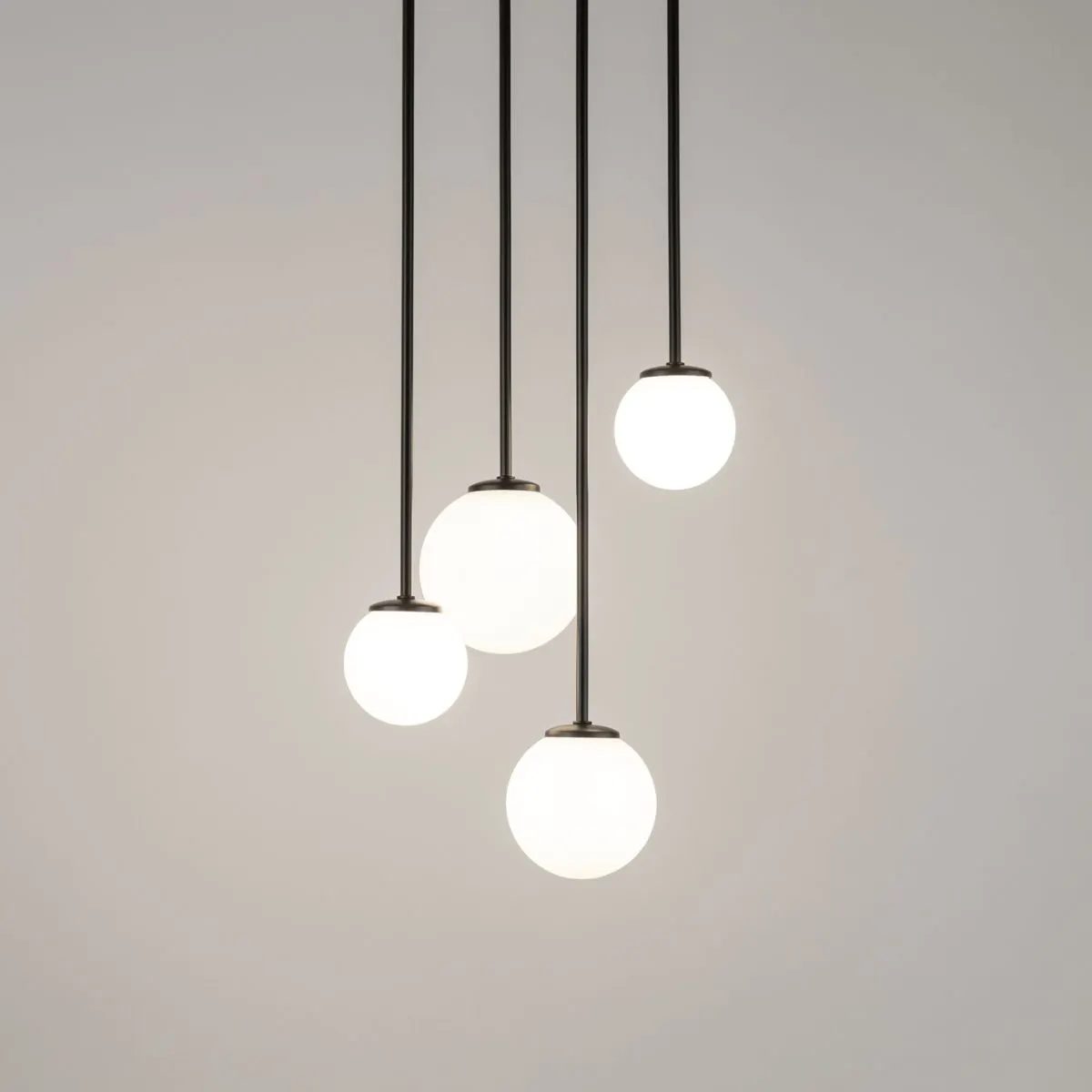 Lampa wisząca TULIA 4 biało-czarna - SI_33503