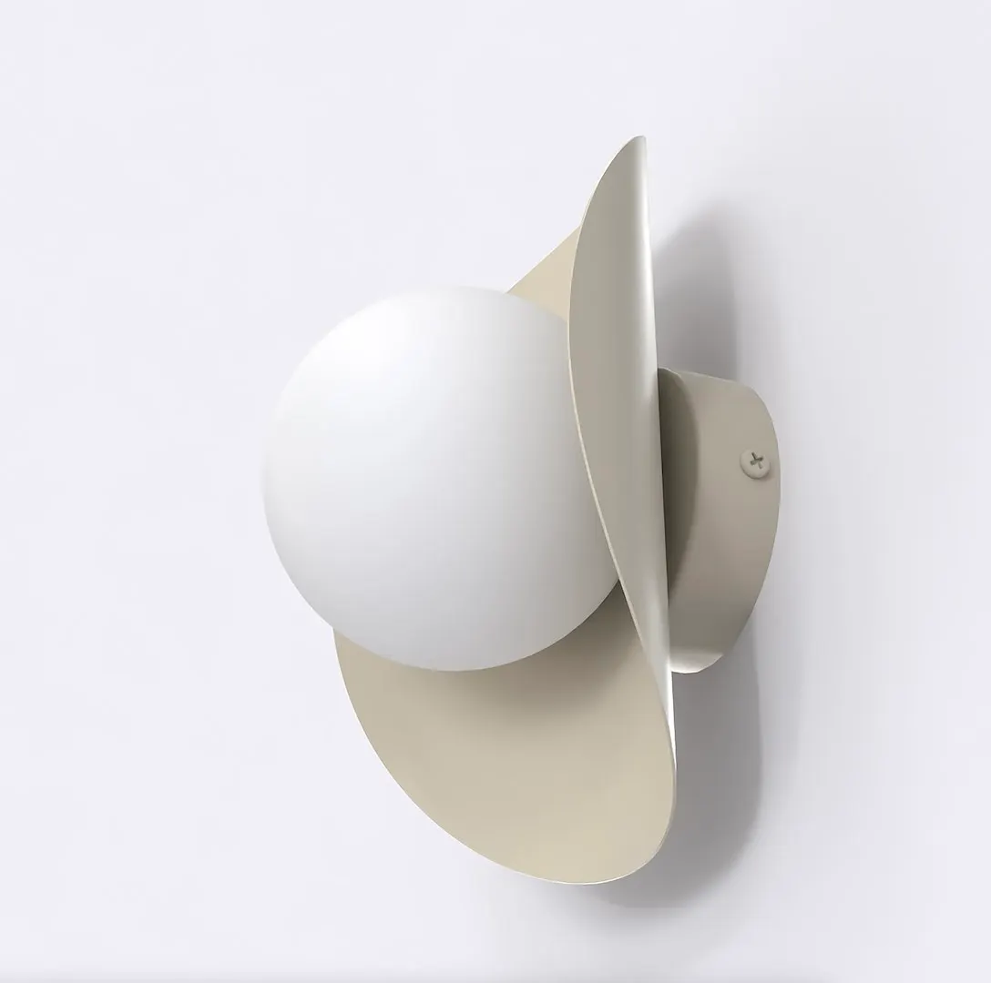 Kinkiet metalowy FIERO M K1 beżowy