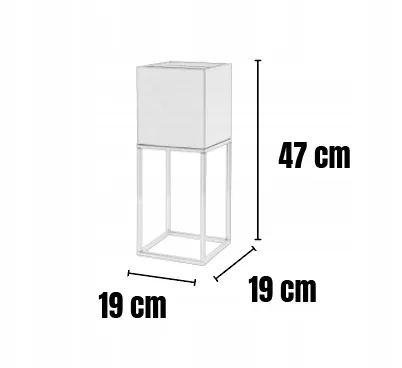 DONICZKA-osłonka na donice metalowa LORIENT S czarna - LD_TZ000061