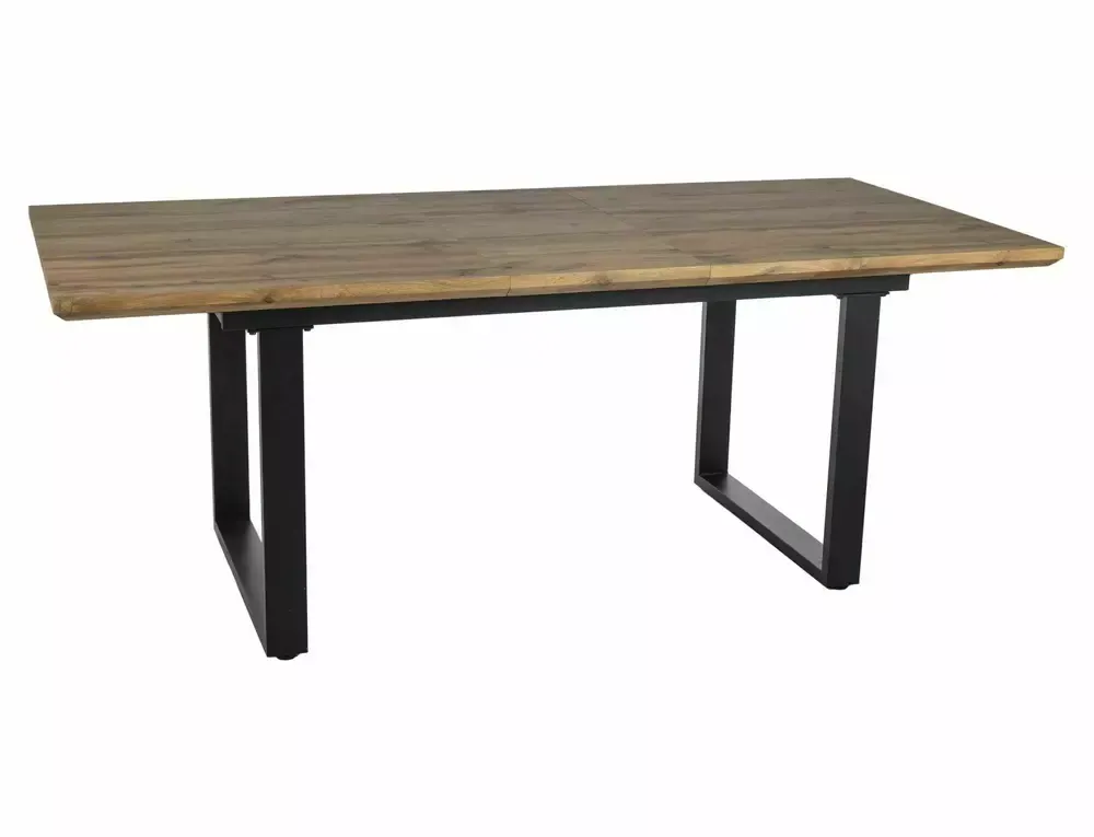 STÓŁ UMBERTO II DĄB ARTISAN/CZARNY 160(240)X90 - UMBERTOIIDAC160