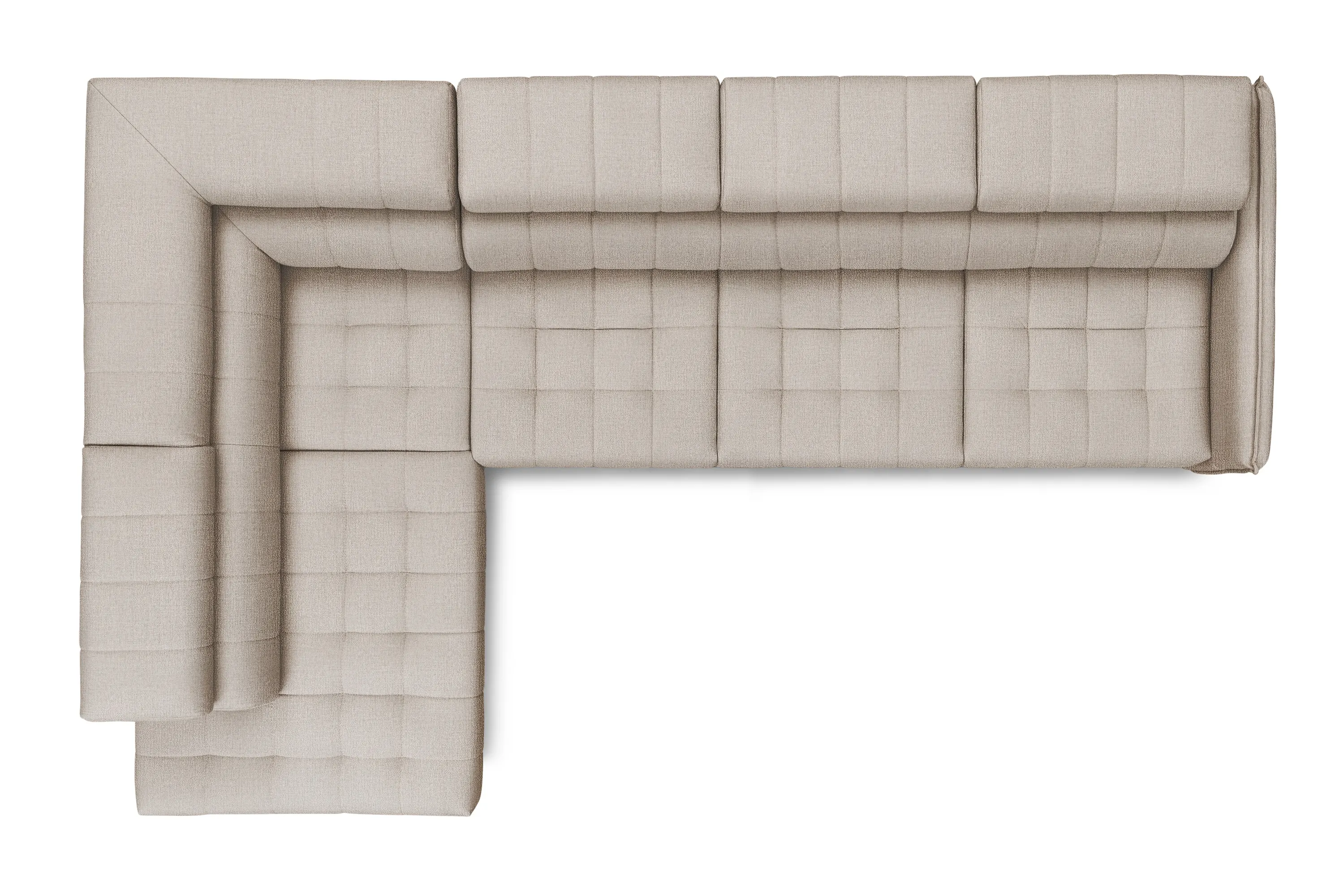 Narożnik lewostronny ELARIAS MAXI regulacja zagłówka i podłokietników tkanina Perfect harmony 07 beżowy - B_168605