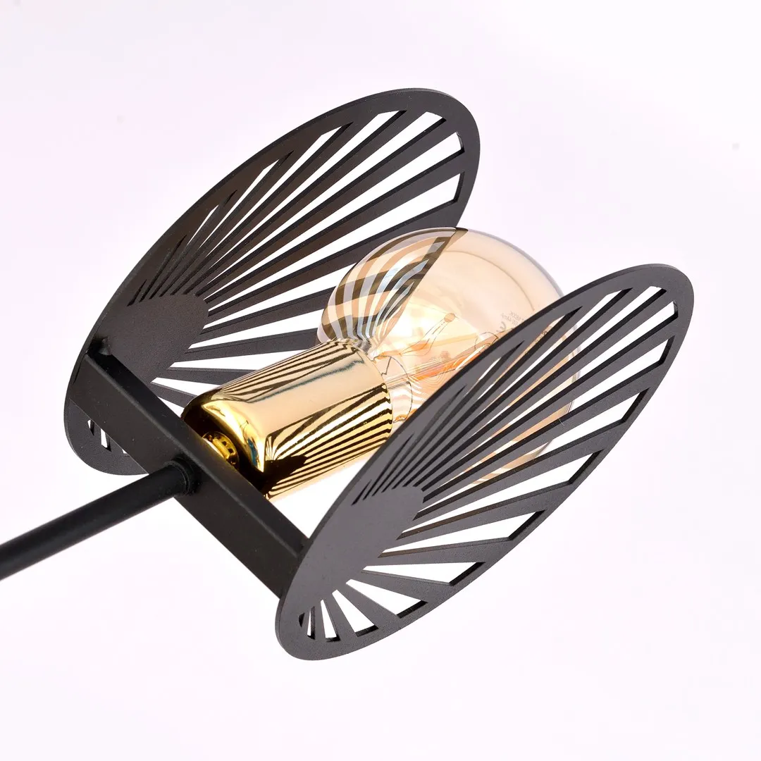 image lampa, lampa wisząca, metalowa konstrukcja, żarówka LED/Źródło światła, nietypowy design