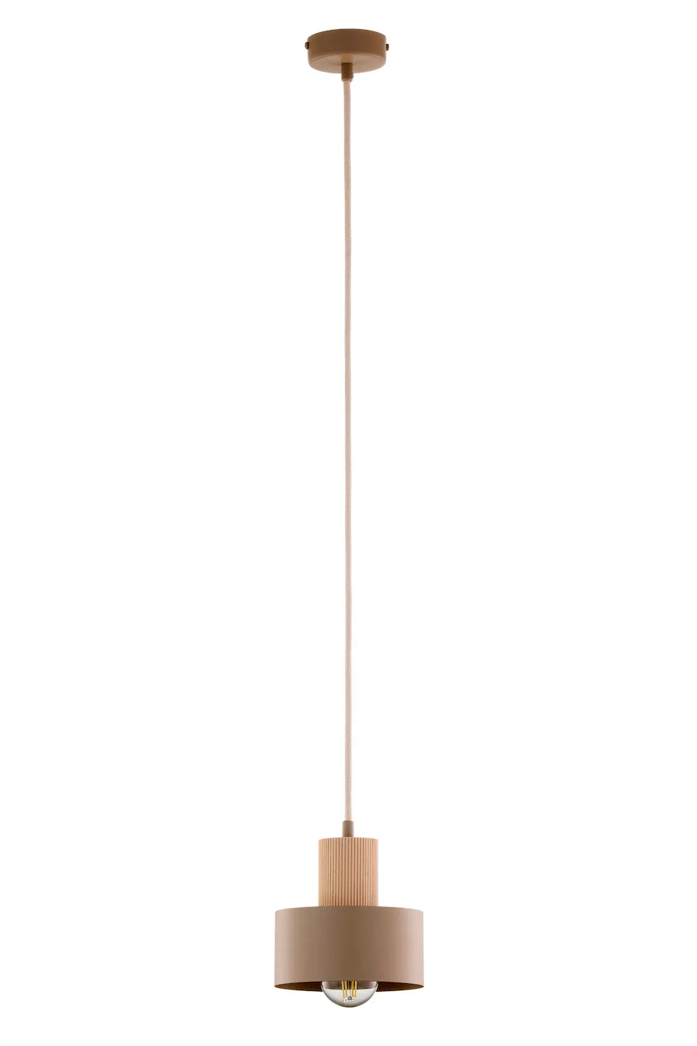 lampa wisząca, kinkiet, zawieszenie, kolor beżowy, żarówka LED
