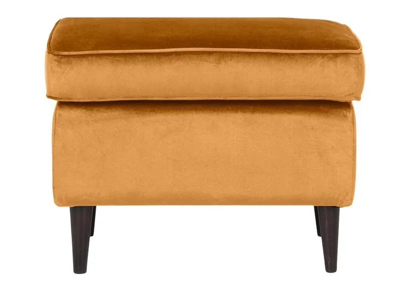 Podnóżek aksamitny RON VELVET curry - RONV68WP