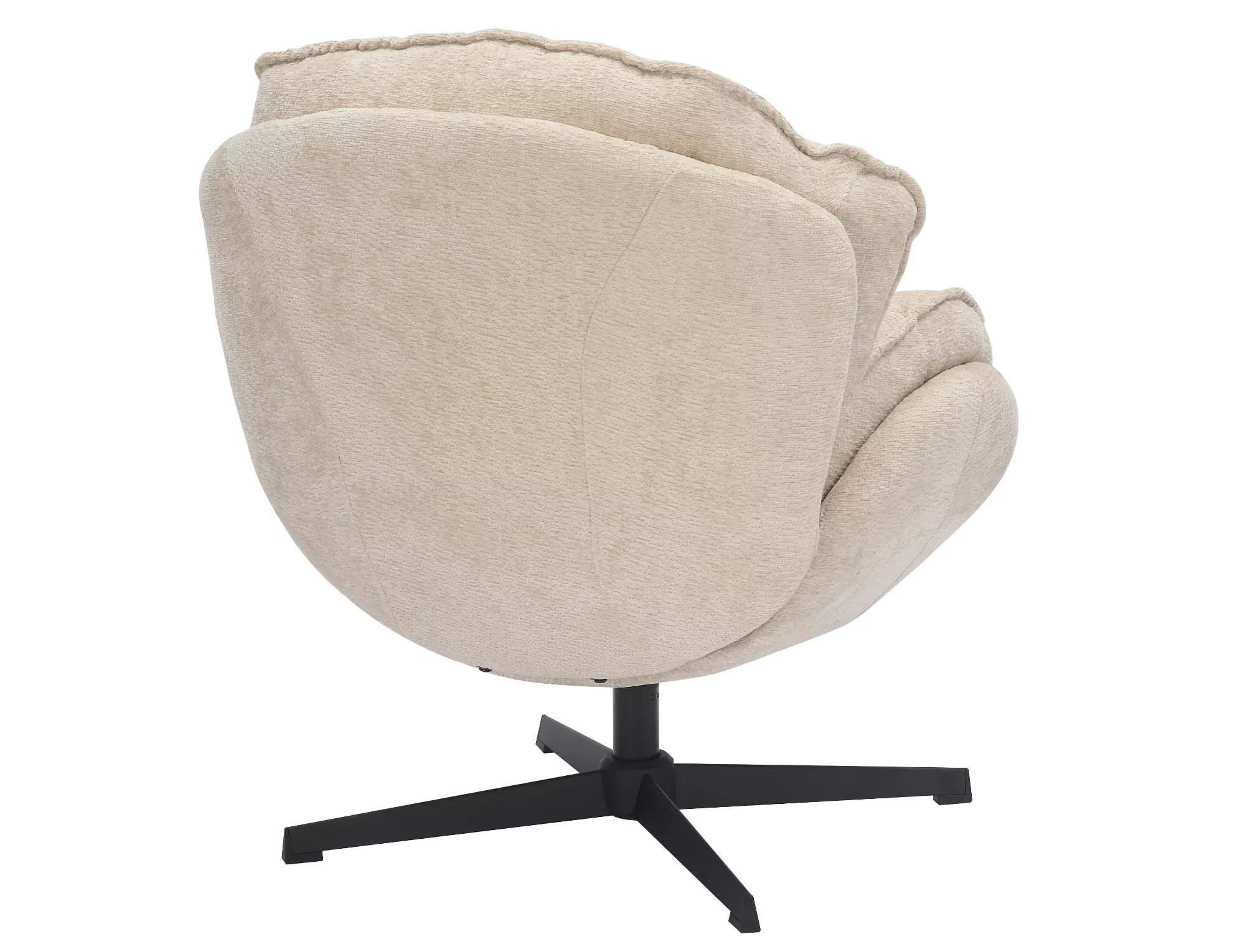 Fotel obrotowy BETTY beżowy/czarne nogi - BETTYBE