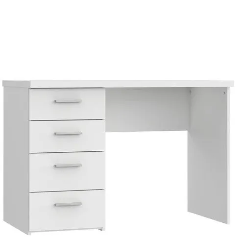 Biurko NET106 z 4 szufladami 110 cm - biały