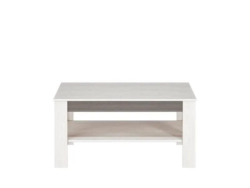 Stolik kawowy z półką BLANCO 12 sosna śnieżna 114x67cm - 1BLAN1201-001
