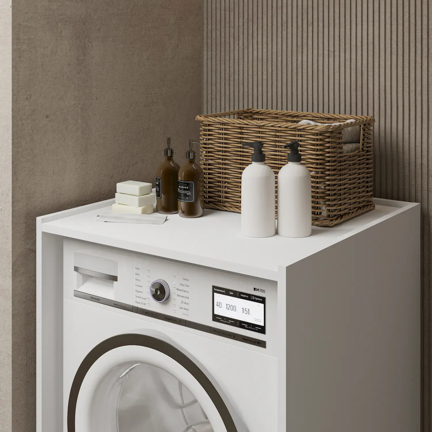 Zabudowa na pralkę lub suszarkę ANDIAMO szuflada półka kaszmir - 30KSOK60