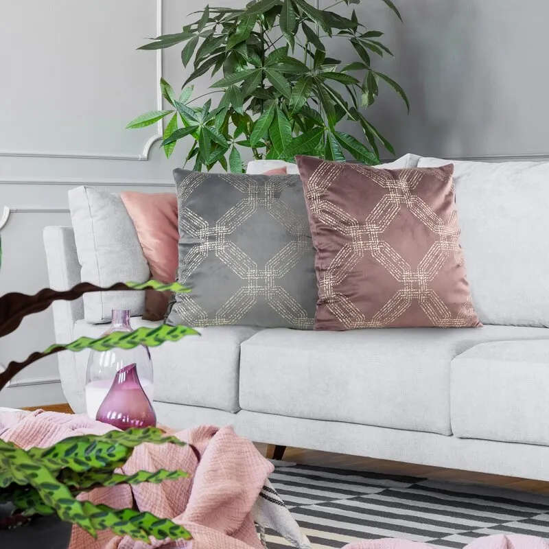 POSZEWKA BLINK 30 45 X 45 CM CIEMNORÓŻOWY - EU_391289