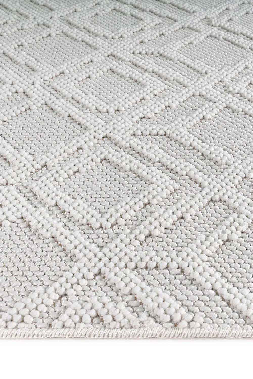 Dywan 160 x 230 POLKA biały