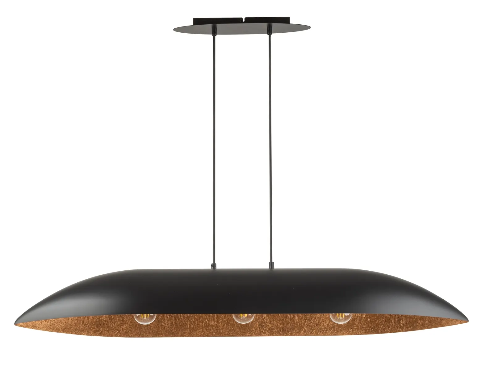 Lampa wisząca GONDOLA L czarno-miedziana