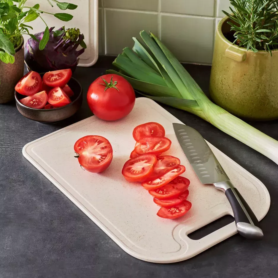 Deska do krojenia GASTROMAX BIO 35x25 cm kremowa — zdjęcie 3
