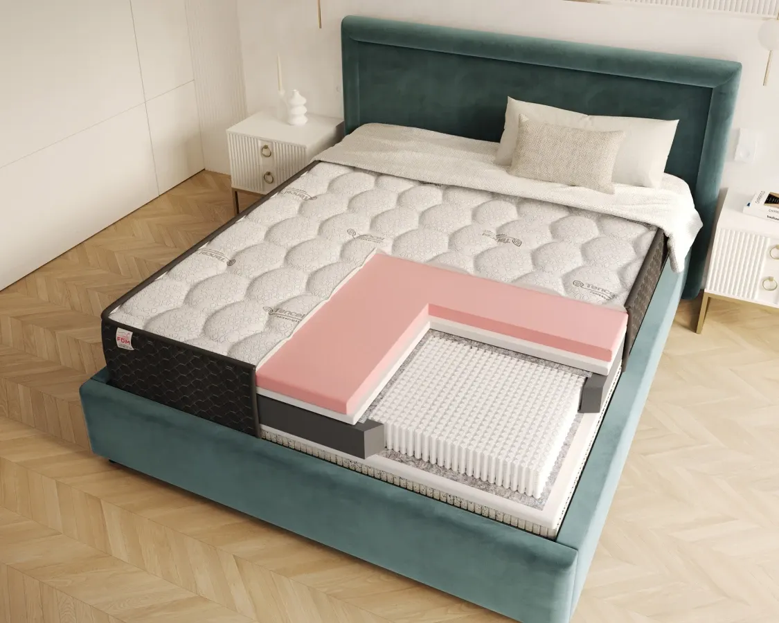 Materac micropocketowy TASSO 80x200x24 - H4 twardy — zdjęcie 5