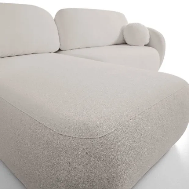 Narożnik rozkładany z pojemnikiem OLIO SICURIO 248 cm lewostronny jasnoszary - OLIO_NAR_SICURIO65_L