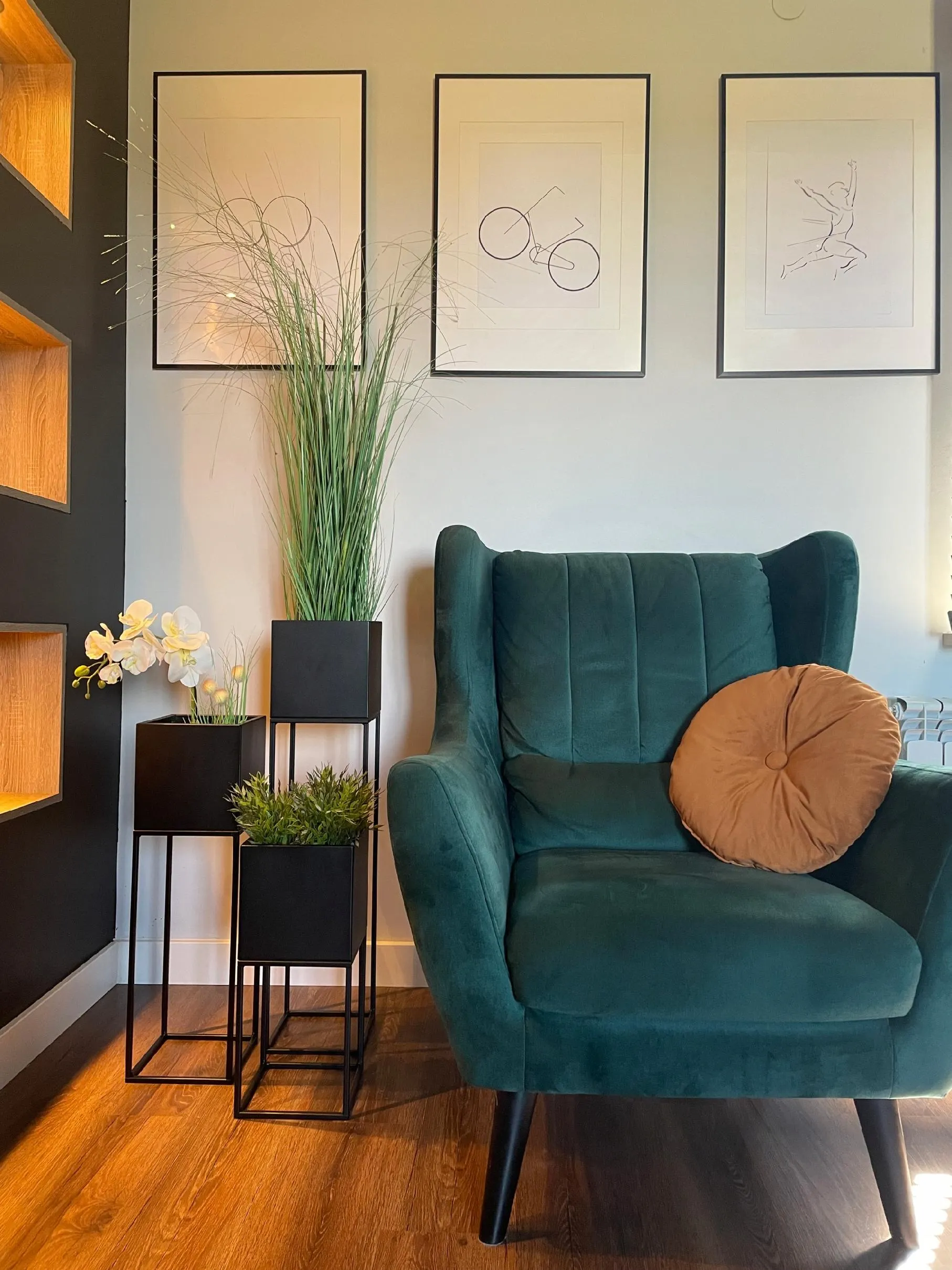 DONICZKA-osłonka na donice metalowa LORIENT L czarna - LD_TZ000063