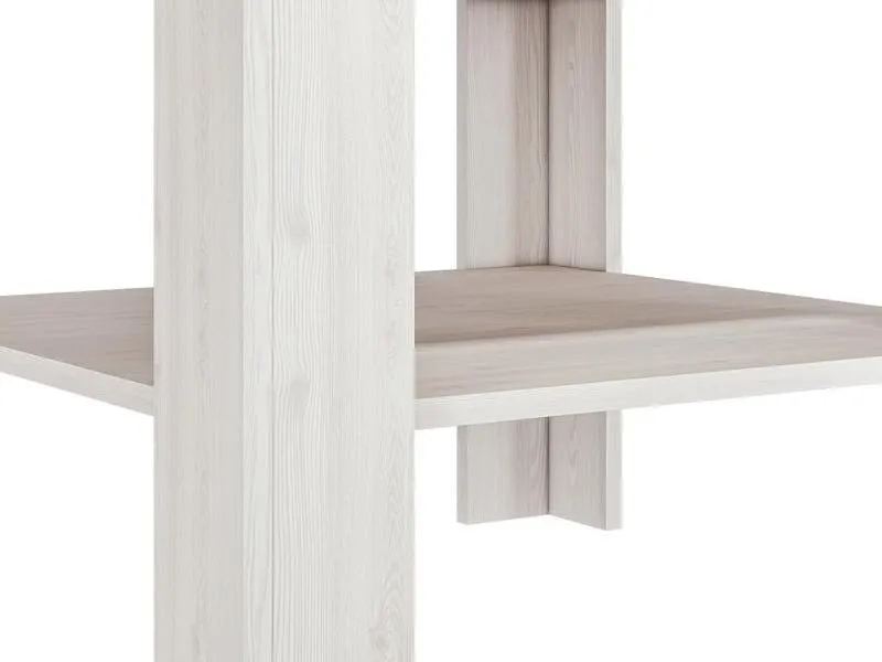 Stolik kawowy z półką BLANCO 12 sosna śnieżna 114x67cm - 1BLAN1201-001