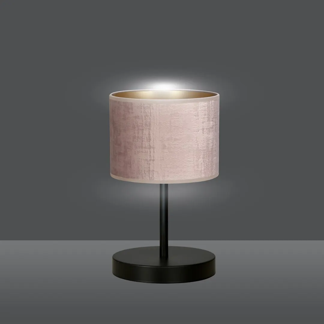 Lampka nocna HILDE LN1 czarny różowy — zdjęcie 4