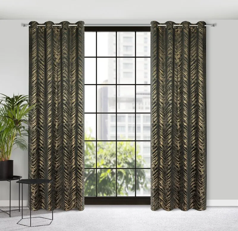 ZASŁONA SARA 140X250 CM CZARNY - EU_387352