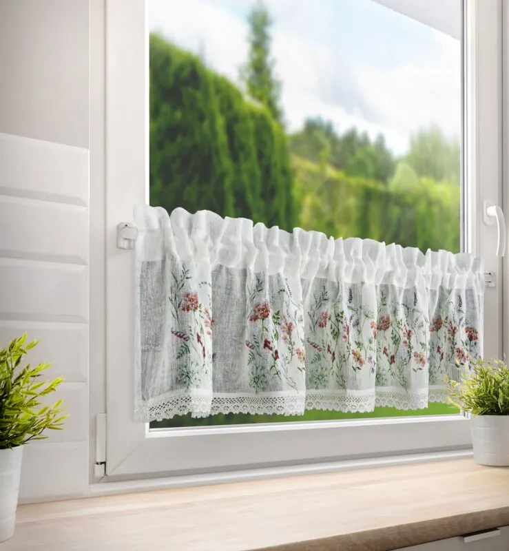 FIRANA GOTOWA SYLWIA NA TAŚMIE 150X30 CM BIAŁY — zdjęcie 10