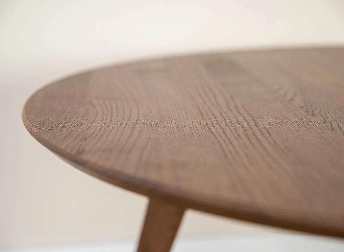 Stolik narożny dębowy ORBETELLO 95x96 cm tabacco - 3SORB59T