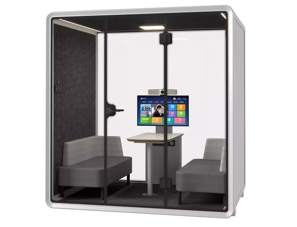 Kabina Budka akustyczna wygłuszająca LARGE BOTH ST - szary, biały Kabina Budka akustyczna wygłuszająca LARGE BOTH ST - szary, biały