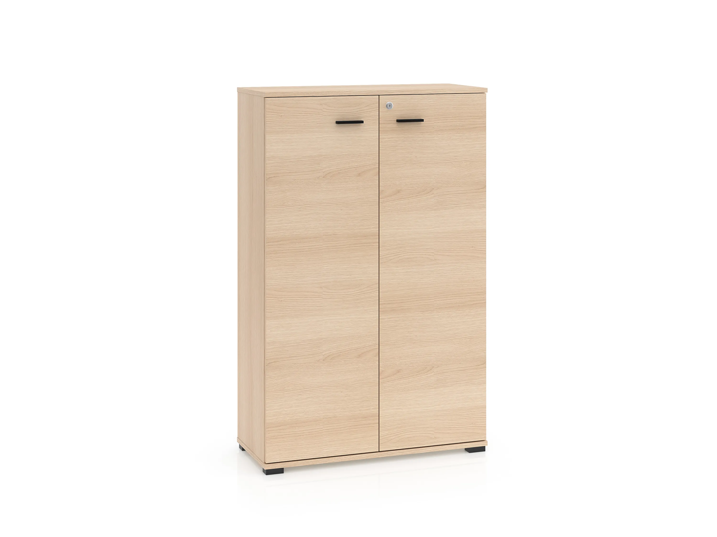 Regał niski 2-drzwiowy szer. 79 cm ODELIS 05 dąb lindberg