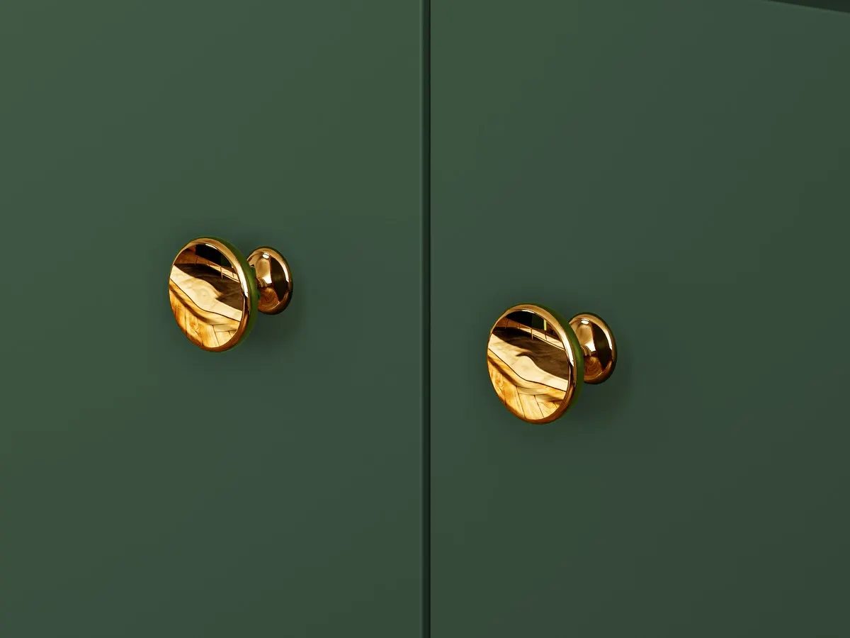 Komoda 2-drzwiowa z 3 szufladami FOREST 03 labrador, złoty - 1FORE03-001