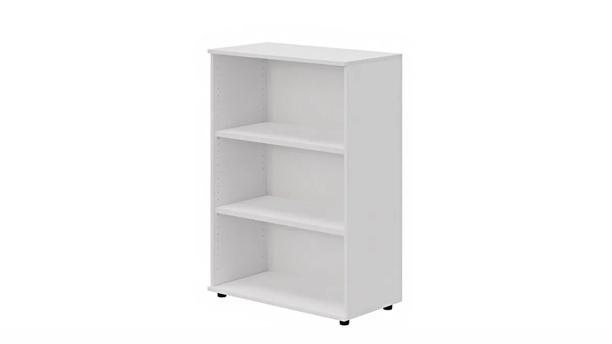 Regał PRO biurowy otwarty 3OH biały 114x80x42cm