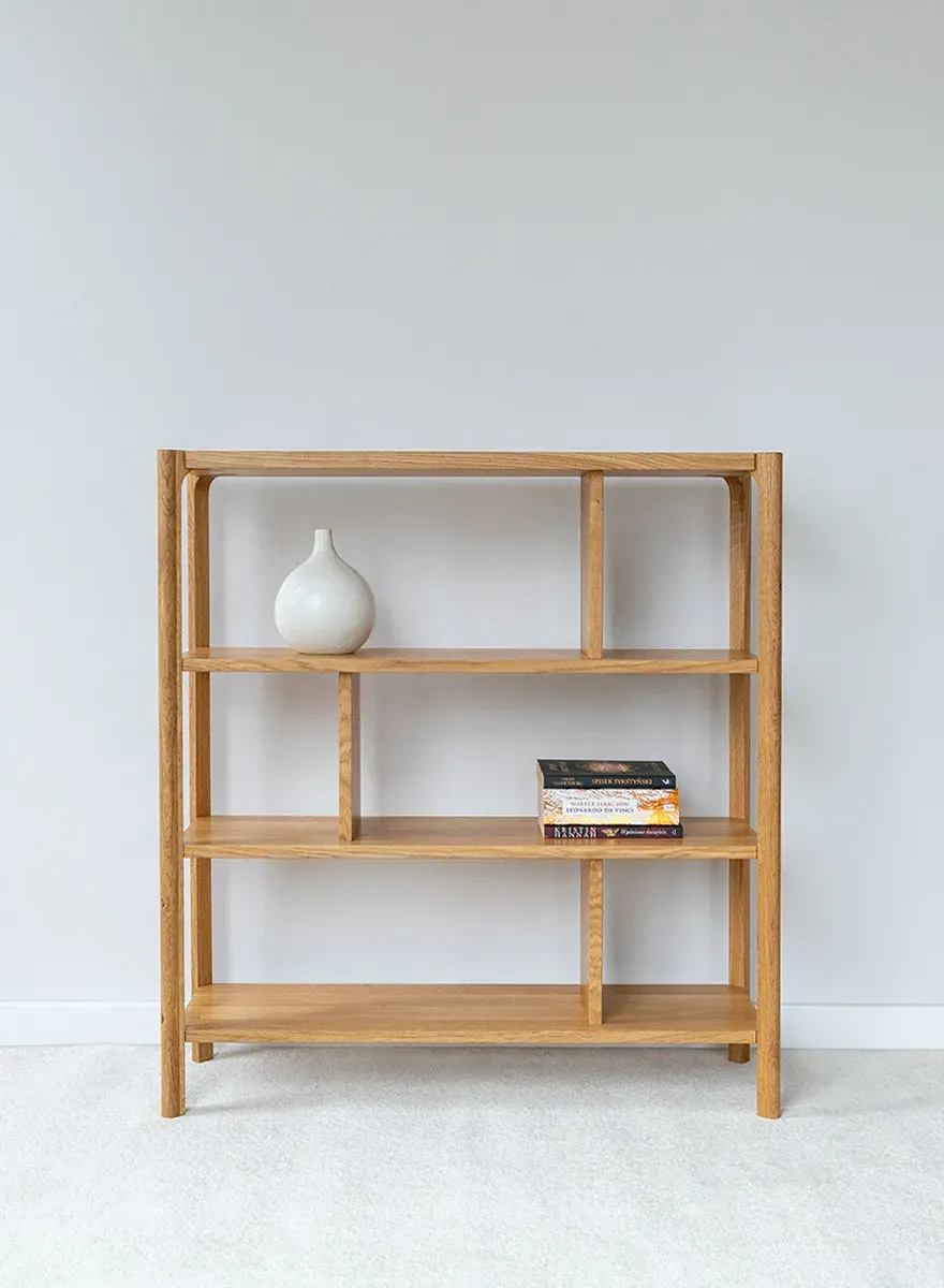 Regał dębowy duży CAMPI dąb olejowany - KULCA07