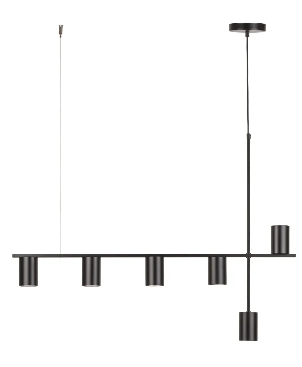 Lampa wisząca VENDO 6 czarna