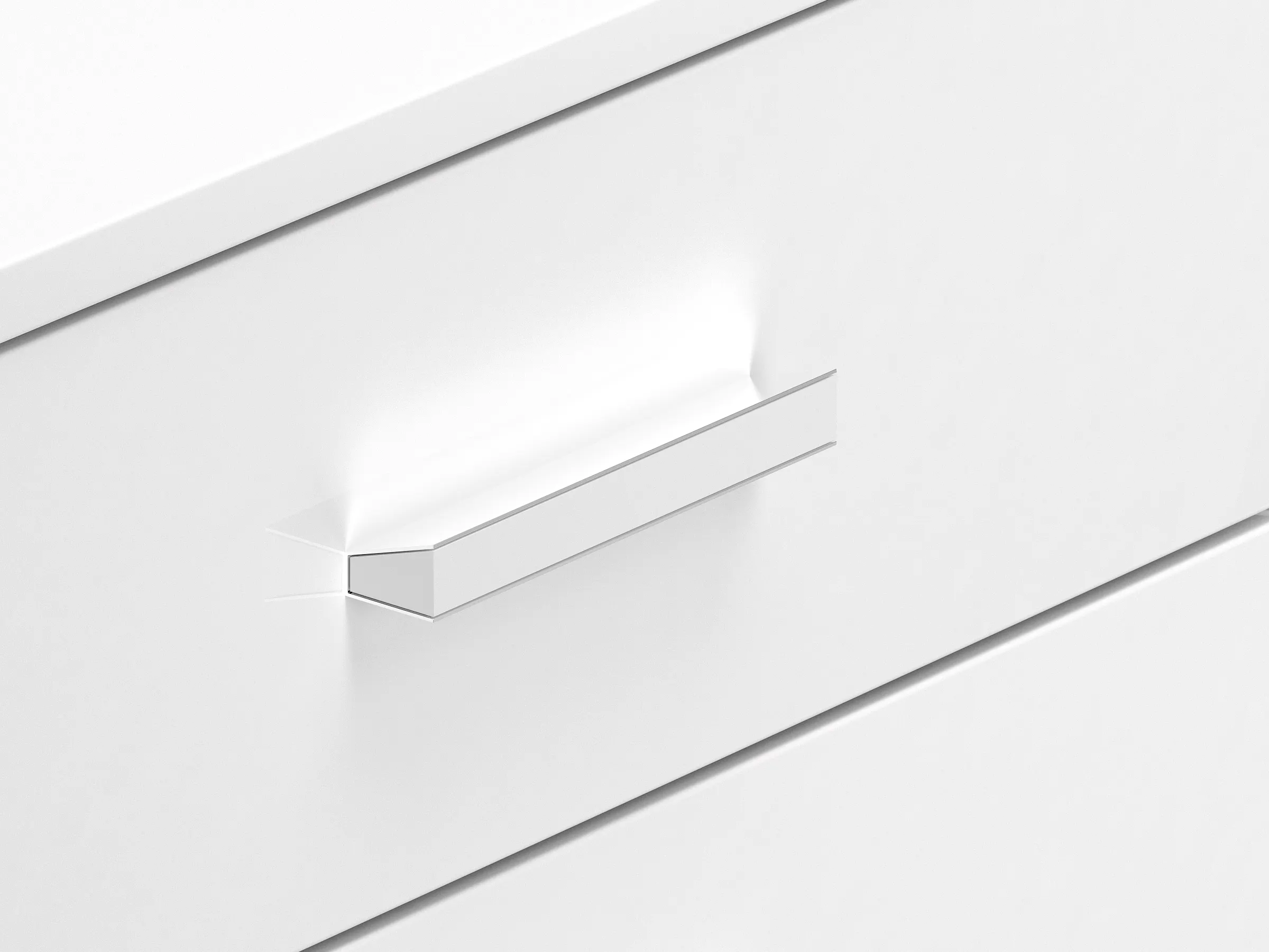 Szafka RTV 2-drzwiowa SECCO biały połysk - 11140601-001