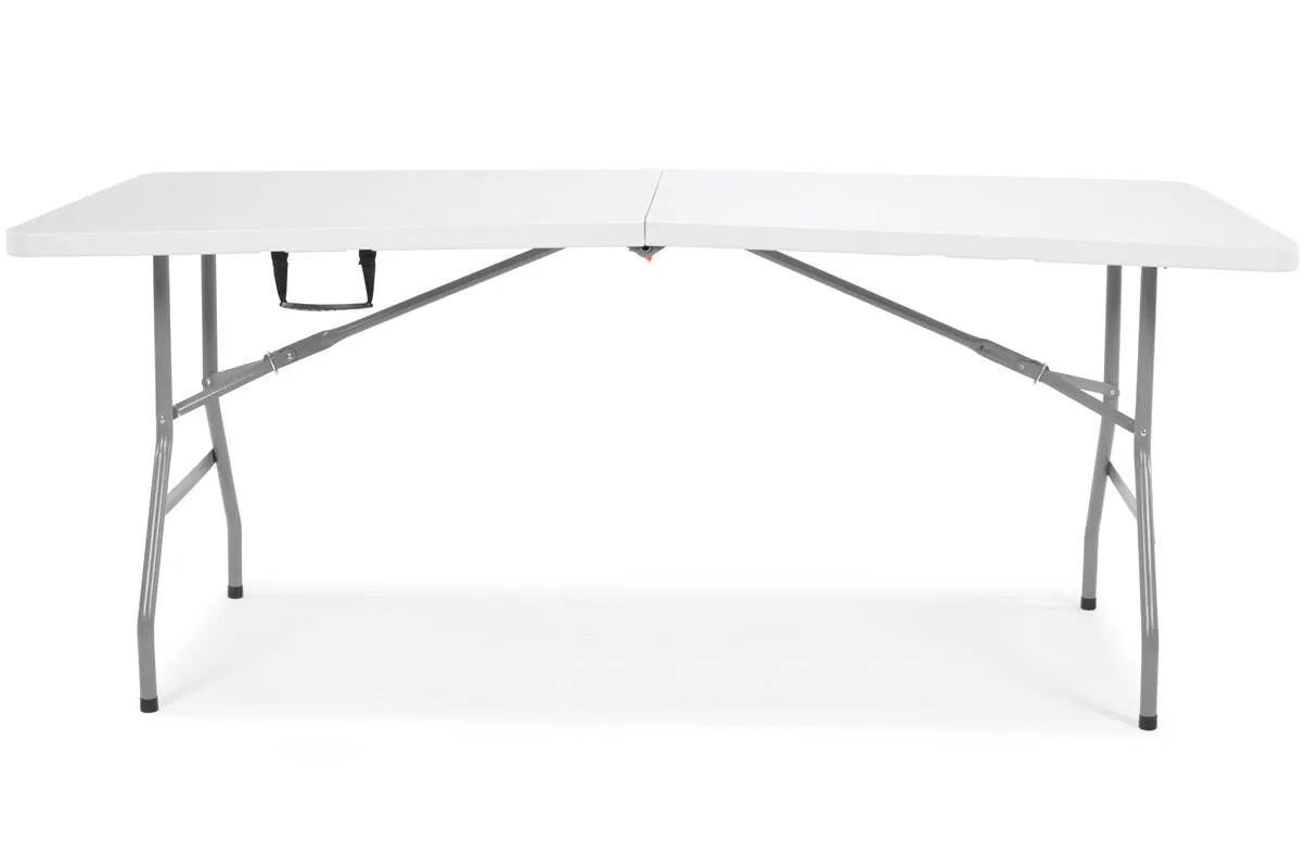 Stół cateringowy bankietowy 180 cm biały składany - FE5906948101883