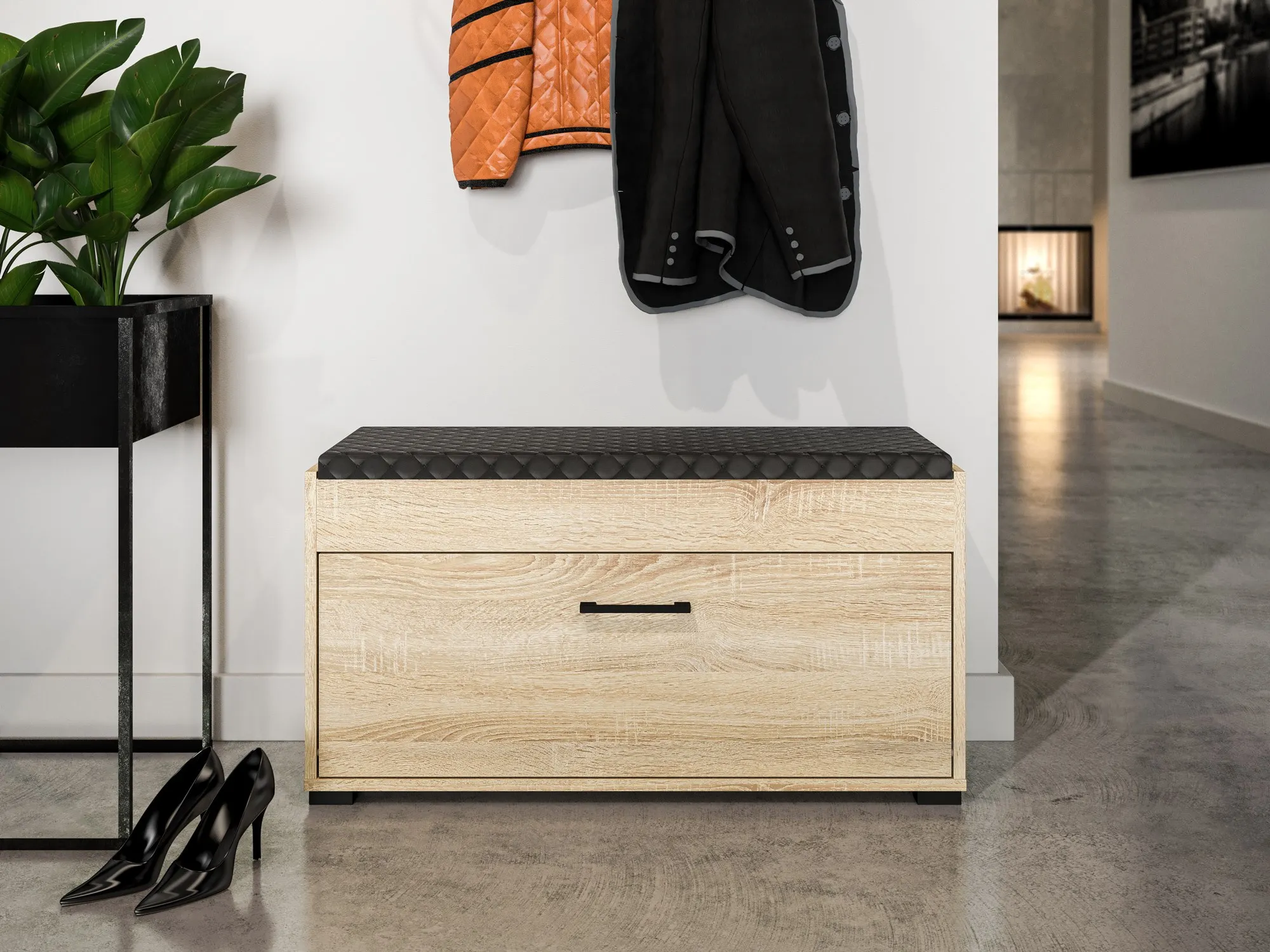 Szafka na buty CARO 05 Sonoma jasna 48x90x34 - 1CARO05-001