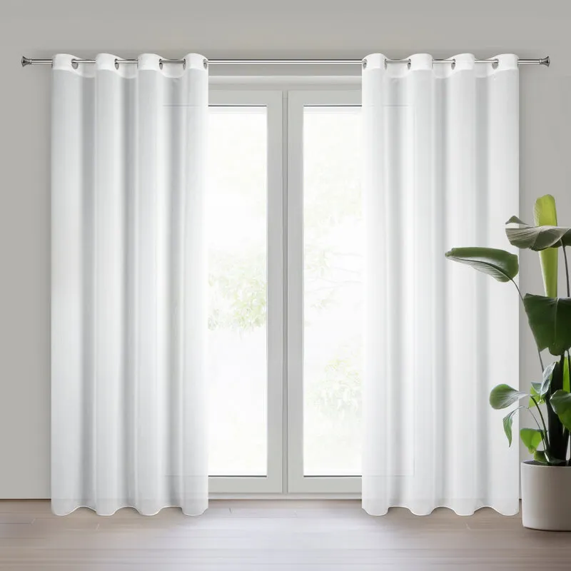 FIRANA GOTOWA TIRSA 140 X 250 CM BIAŁY FIRANA GOTOWA TIRSA 140 X 250 CM BIAŁY