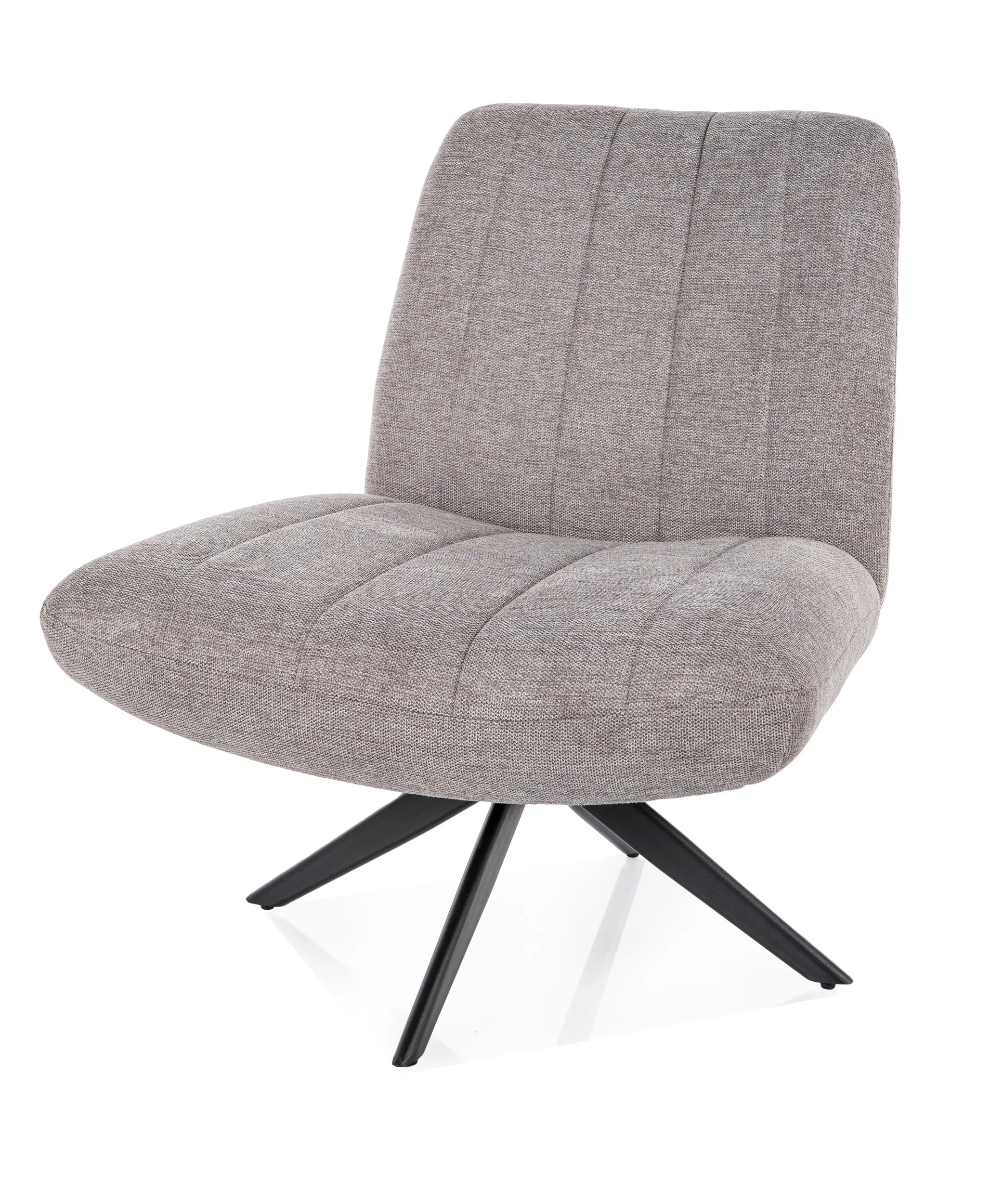 Fotel obrotowy ELENA BREGO szary/czarne nogi - ELENABRSZ07