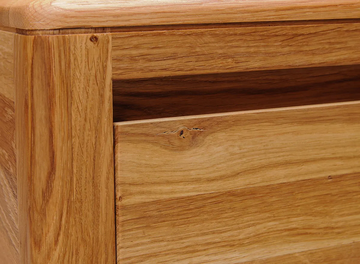 Komoda dębowa z szufladą niska Gialo 60x30x30 cm - 2SGIA22