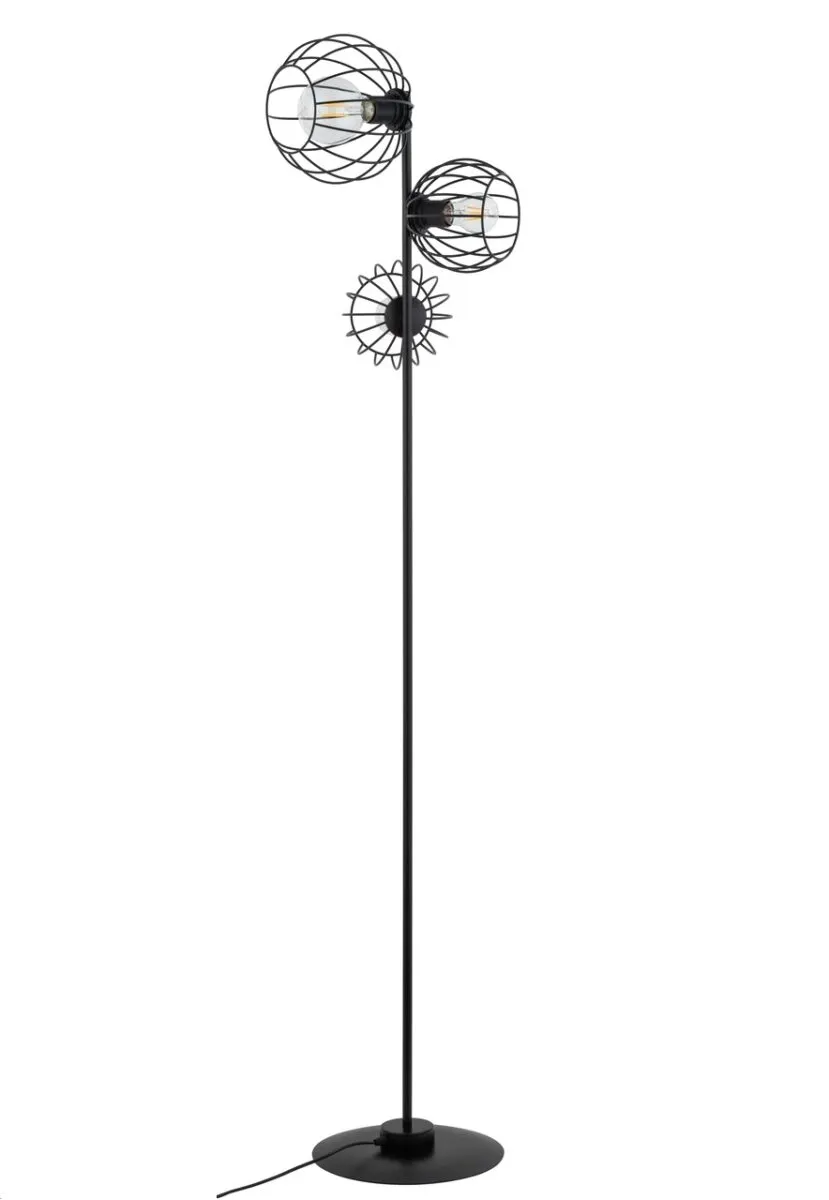 Lampa podłogowa MADAM 3 czarna