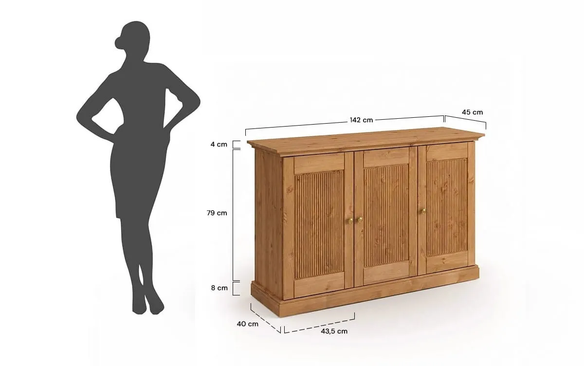 image szafka, komoda, drewniana, front przesuwany, mebel drewniany