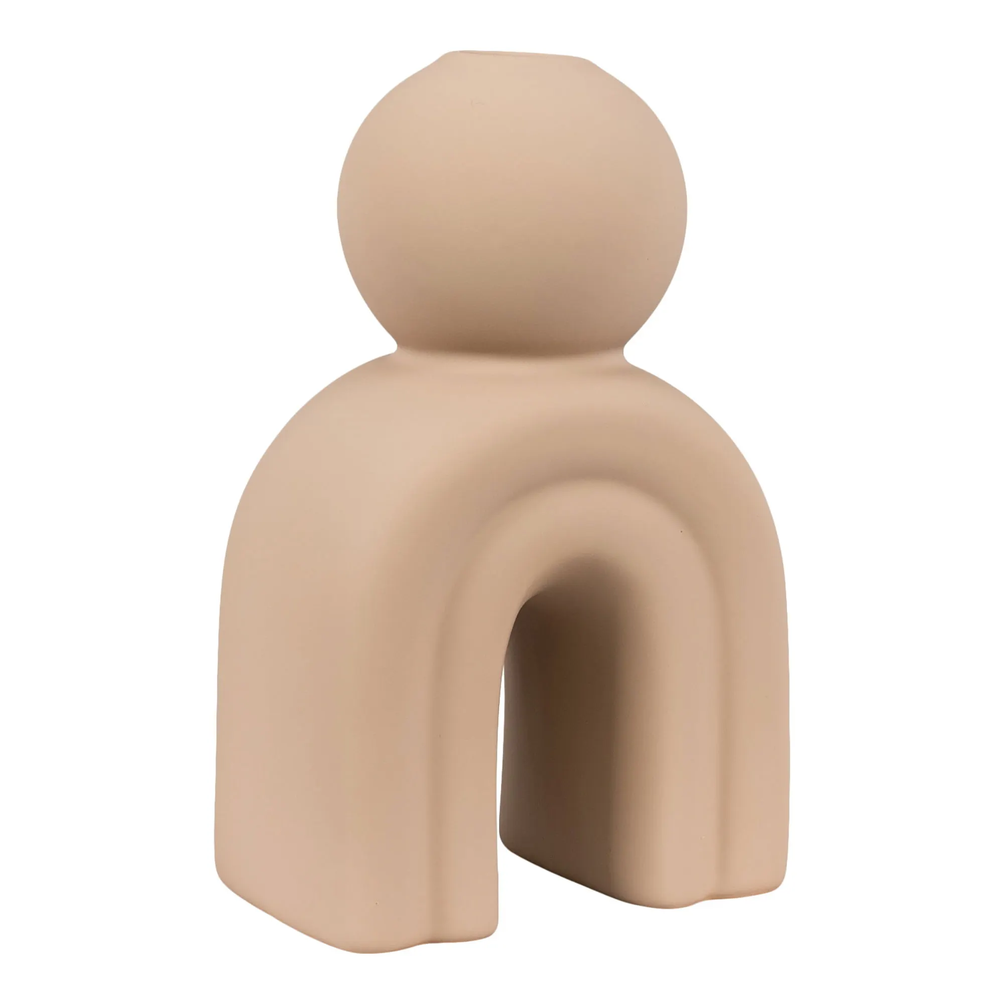 Świecznik ceramiczny CANDLE 105x65x17 ciemny beż Świecznik ceramiczny CANDLE 105x65x17 ciemny beż