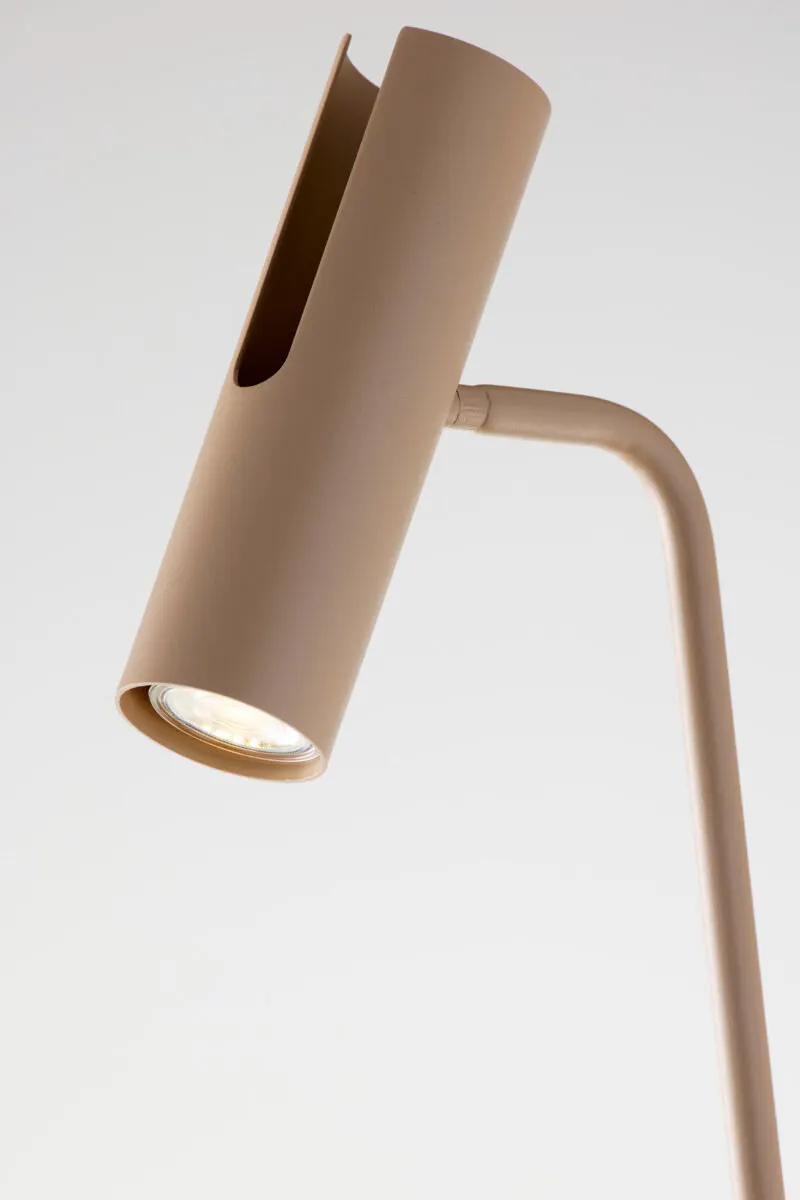 lampa stołowa, kolor beżowy, metalowa obudowa, kinkiet?, lampa kącie?