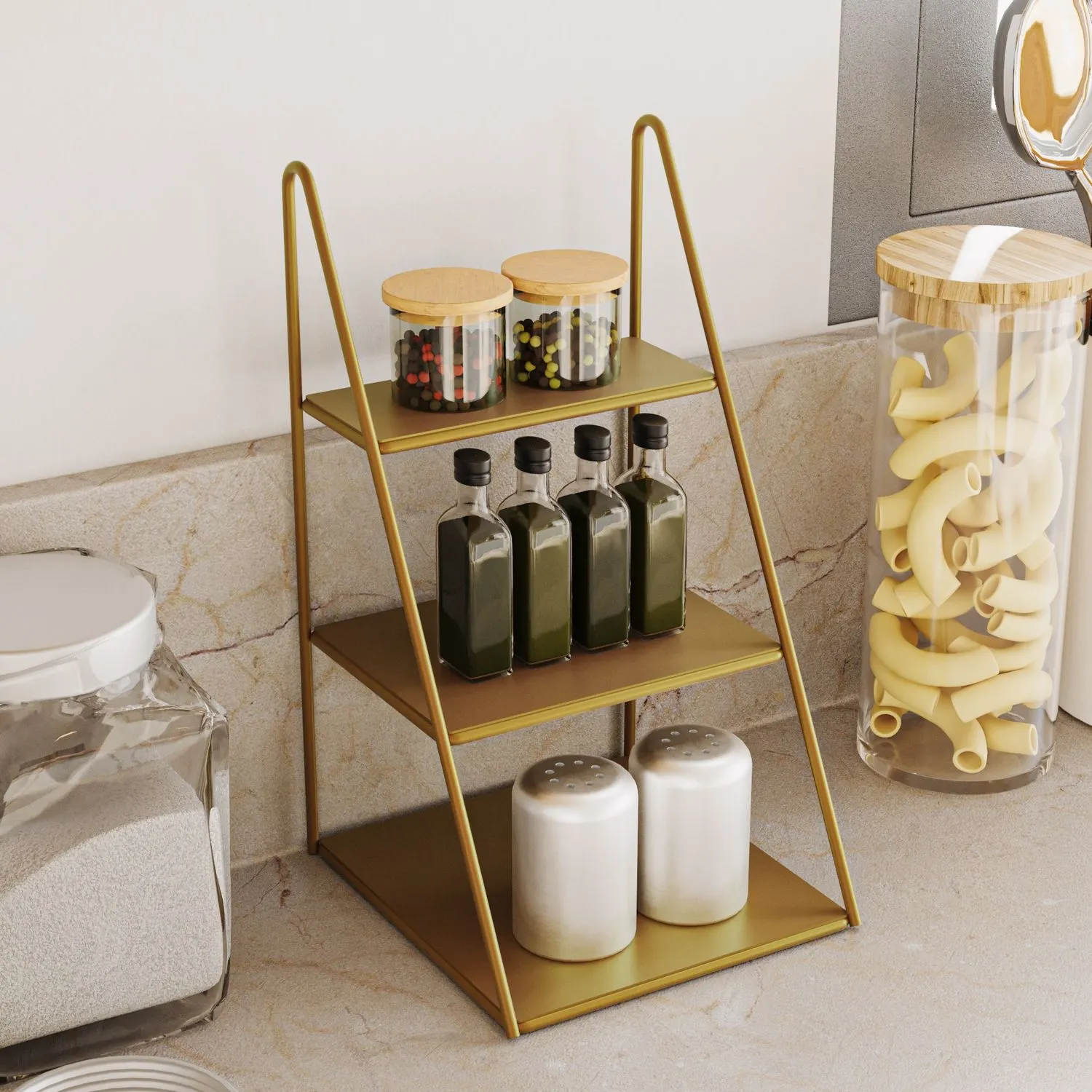 Metalowa ozdoba KALIMNOS B złota - ASI_247HFM1135