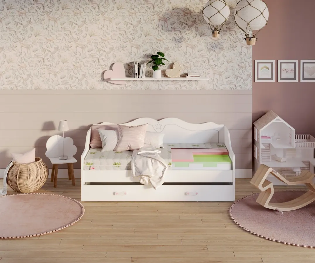 Materac piankowy MILETO 90x200x11 - H2 średnio miękki - H3 średnio twardy - FDM_5903631198625