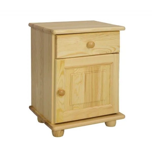 SN104 szafka nocna S42 W55 G35 sosna naturalny LEWA DREWMAX