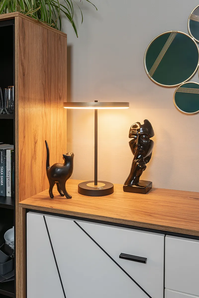 Lampa stojąca Brest ledowa ( Trzystopniowy włącznik dotykowy ) 38 cm - 8016-104