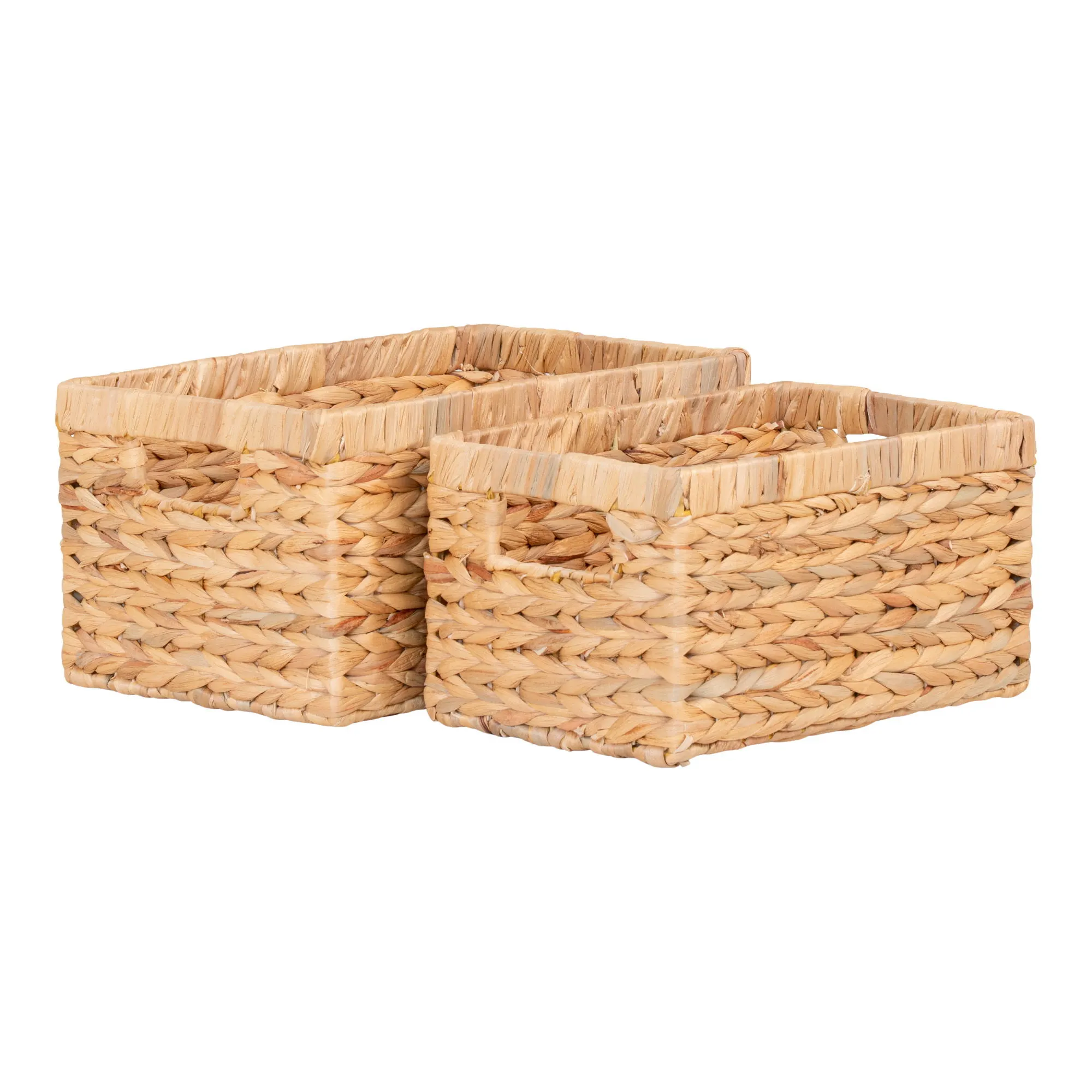 Kosze PASSO hiacynt wodny zestaw 2 sztuk naturalny