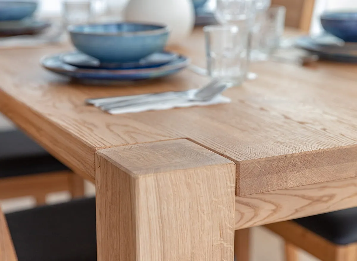 Stół dębowy do jadalni SIENA 180x90 naturalny - SIENA90X180