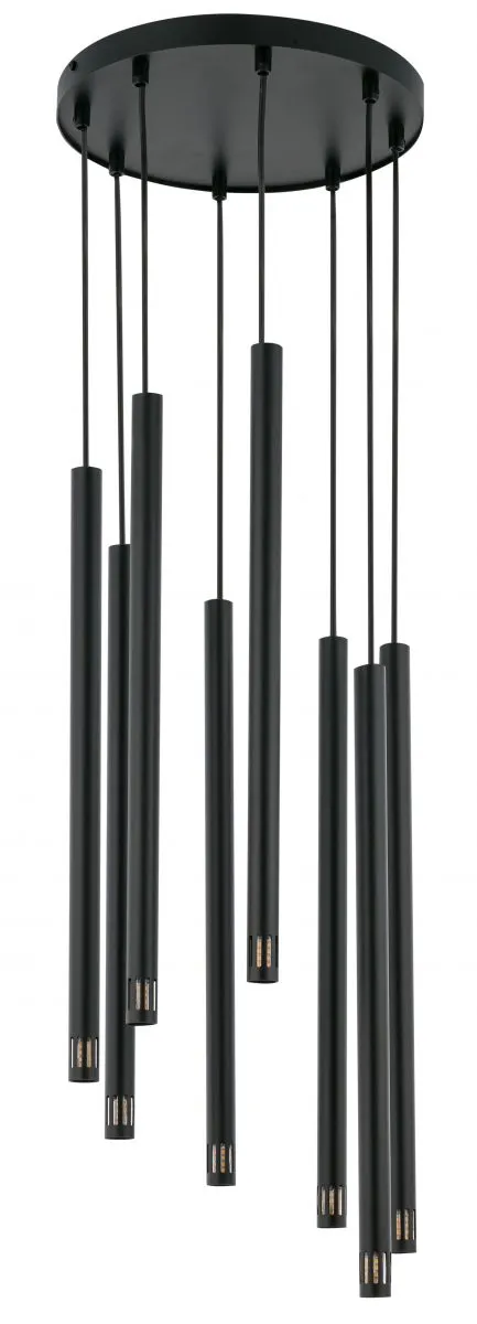 SOPEL LASER 8 CZARNY lampa wisząca
