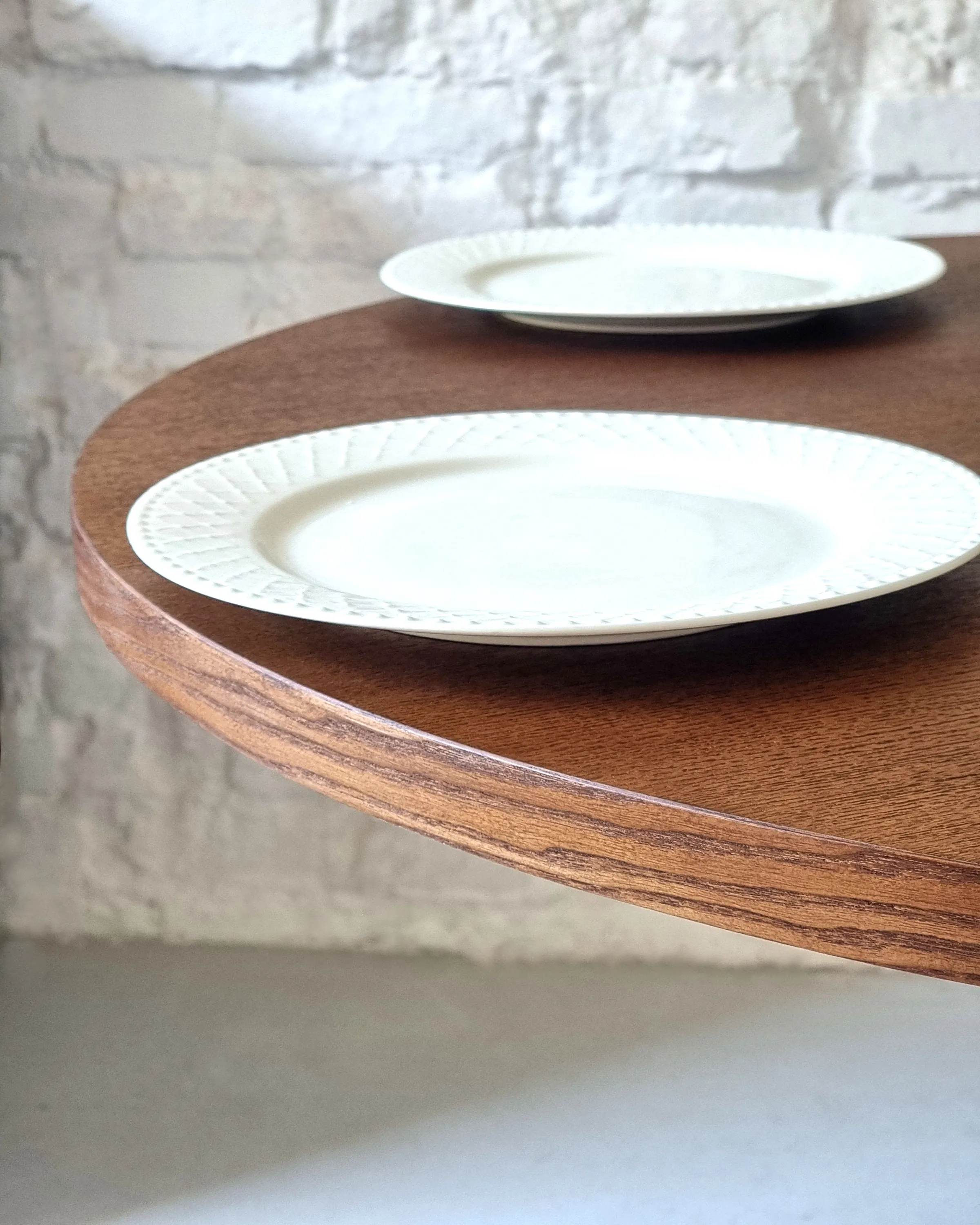 Stół okrągły jesionowy JUBI BOLD 100cm kolor dąb - NRGBTJ100_OAK