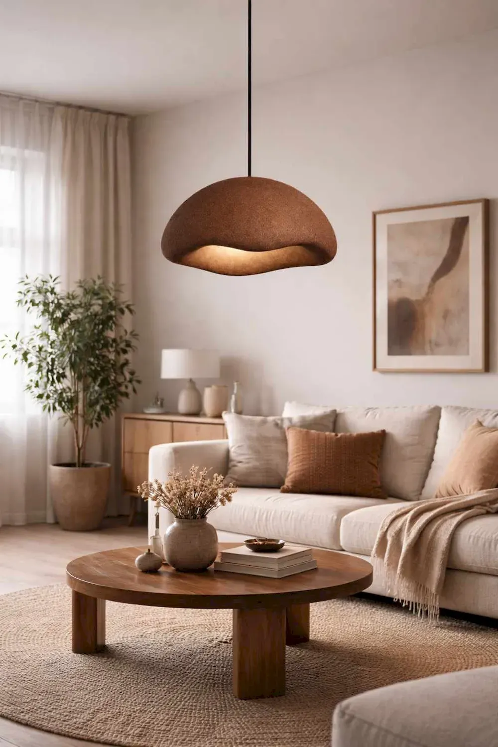 Lampa wisząca LM-01-BBYBT7 brązowa 3-punktowa
