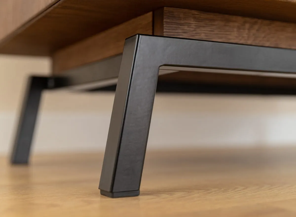 Szafka RTV MODERN LOFT 2-drzwiowa 200x50x52 cm - tabacco - PLMOL07DT